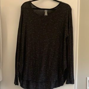 Black with white specks long sleeve